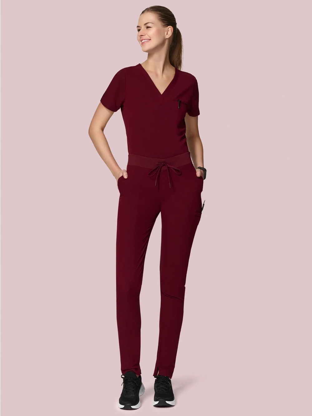 NWT - Mandala Scrub Set - Small - Wine
